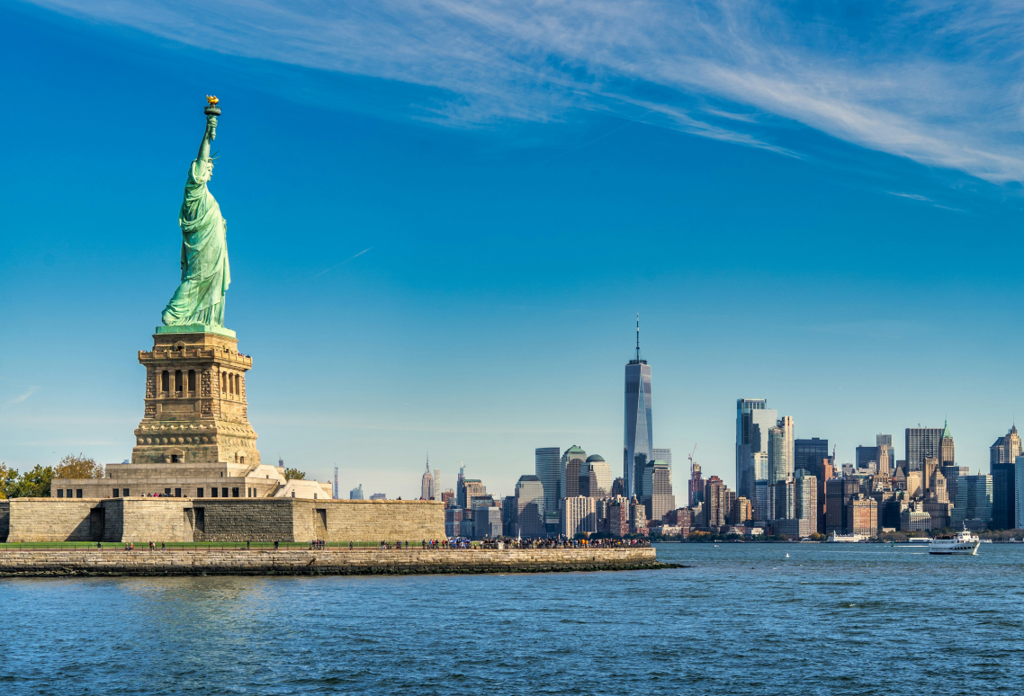 Cruise ship on the ocean